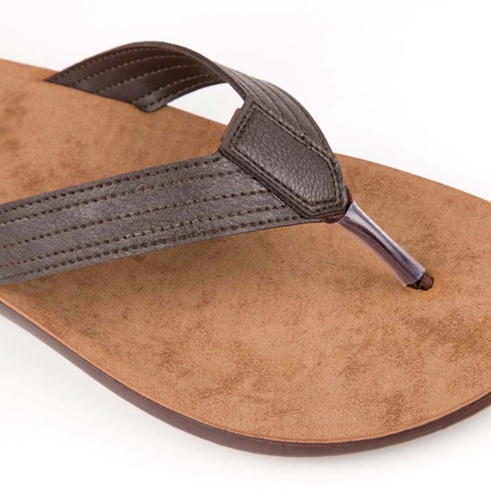 Muya Cliff Anatomik Taban Islak Zemin Erkek Terlik - Kahverengi - 40