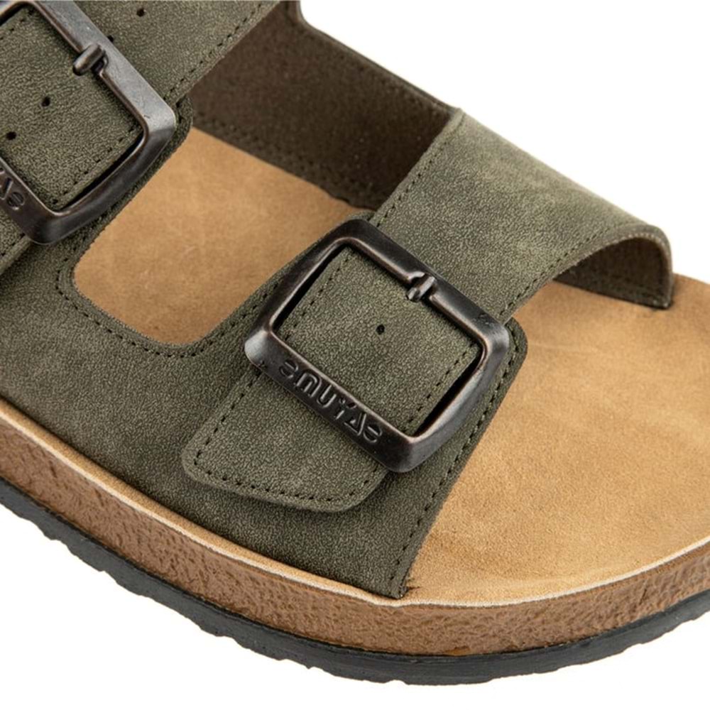 Muya Allen Anatomik Taban Erkek Terlik - Haki - 40