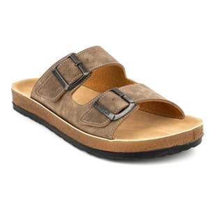 Muya Allen Anatomik Taban Erkek Terlik - Vizon - 45