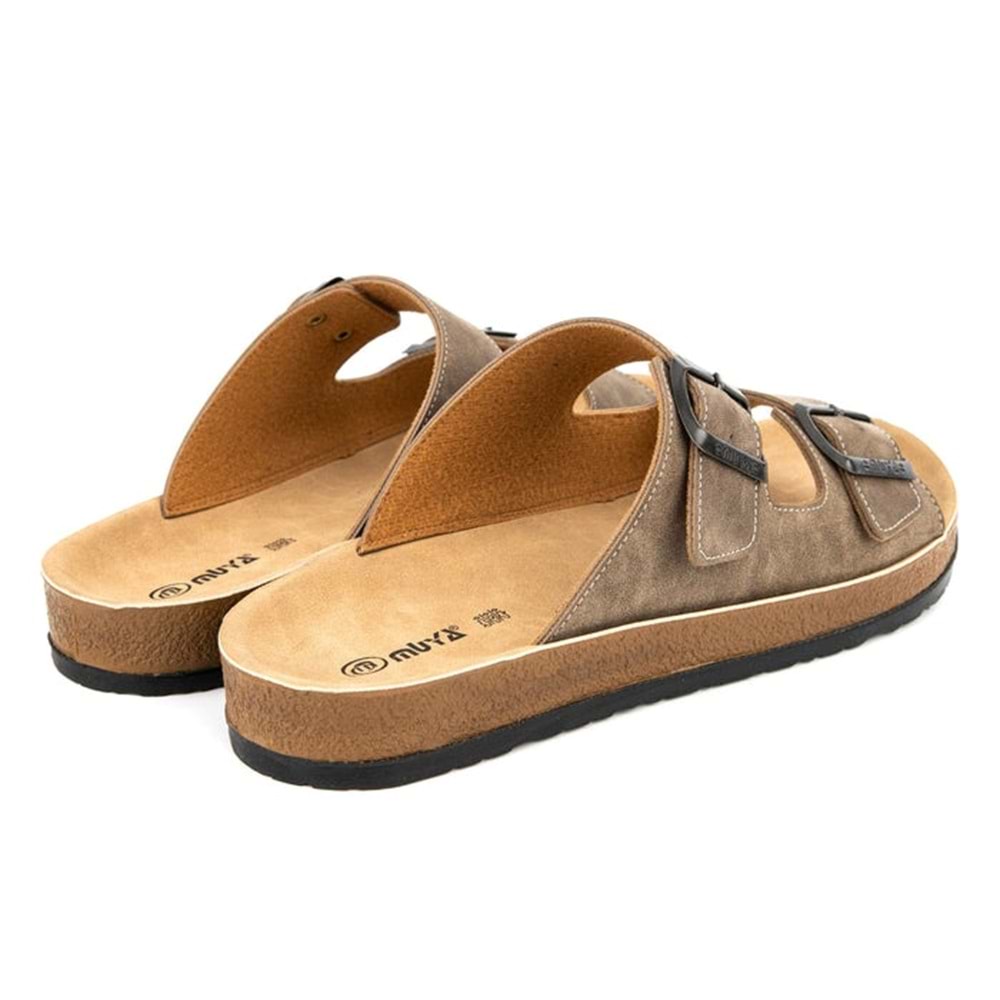 Muya Allen Anatomik Taban Erkek Terlik - Vizon - 45