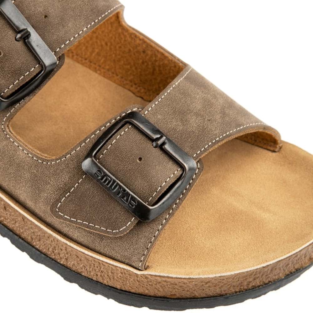 Muya Allen Anatomik Taban Erkek Terlik - Vizon - 45