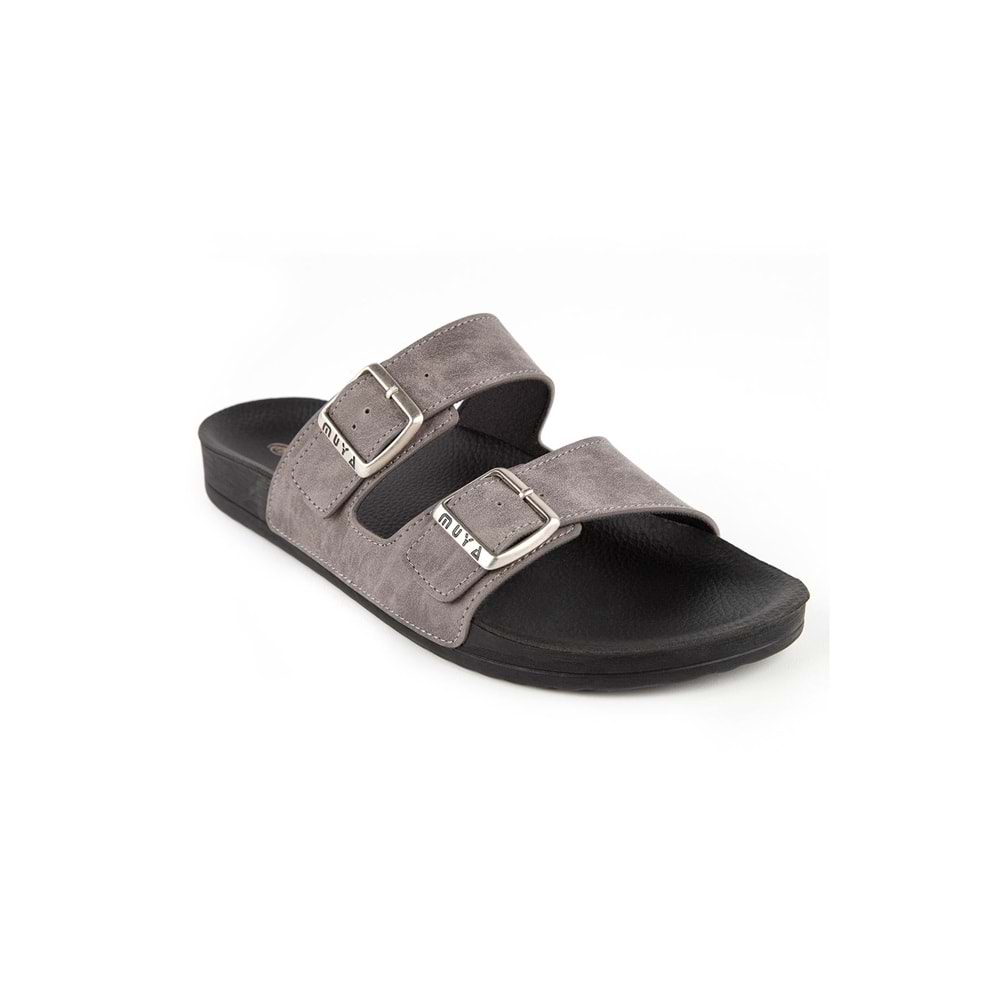 Muya Nova Anatomik Taban Dört Mevsim Erkek Terlik - Gri - 42