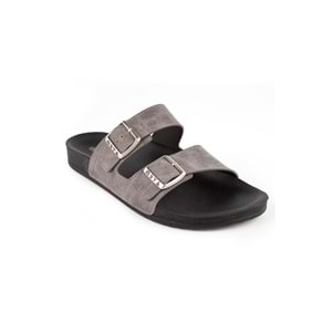 Muya Nova Anatomik Taban Dört Mevsim Erkek Terlik - Gri - 42