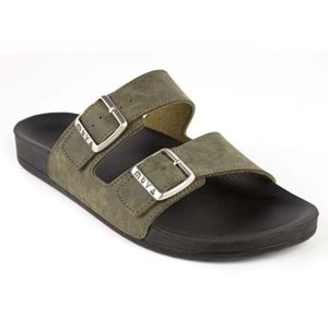 Muya Nova Anatomik Taban Dört Mevsim Erkek Terlik - Haki - 40