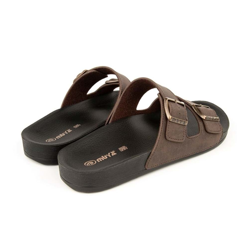 Muya Nova Anatomik Taban Dört Mevsim Erkek Terlik - Kahverengi - 43