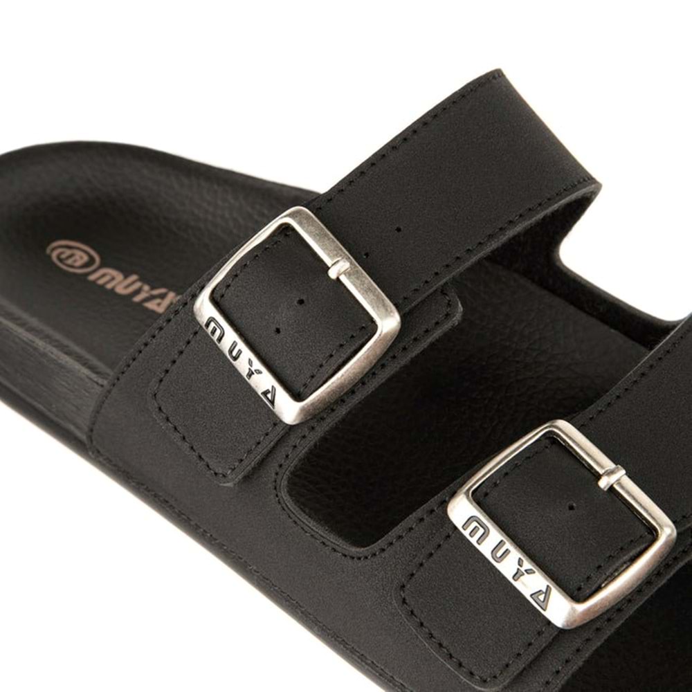 Muya Nova Anatomik Taban Dört Mevsim Erkek Terlik - Siyah - 40