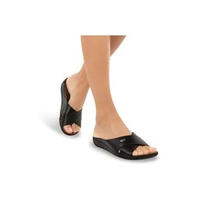 Muya Misty Anatomik Taban Dört Mevsim Kadın Terlik - Siyah - 40