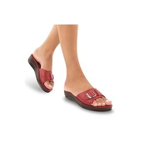 Muya Golden Anatomik Taban Dört Mevsim Kadın Terlik - Bordo - 40