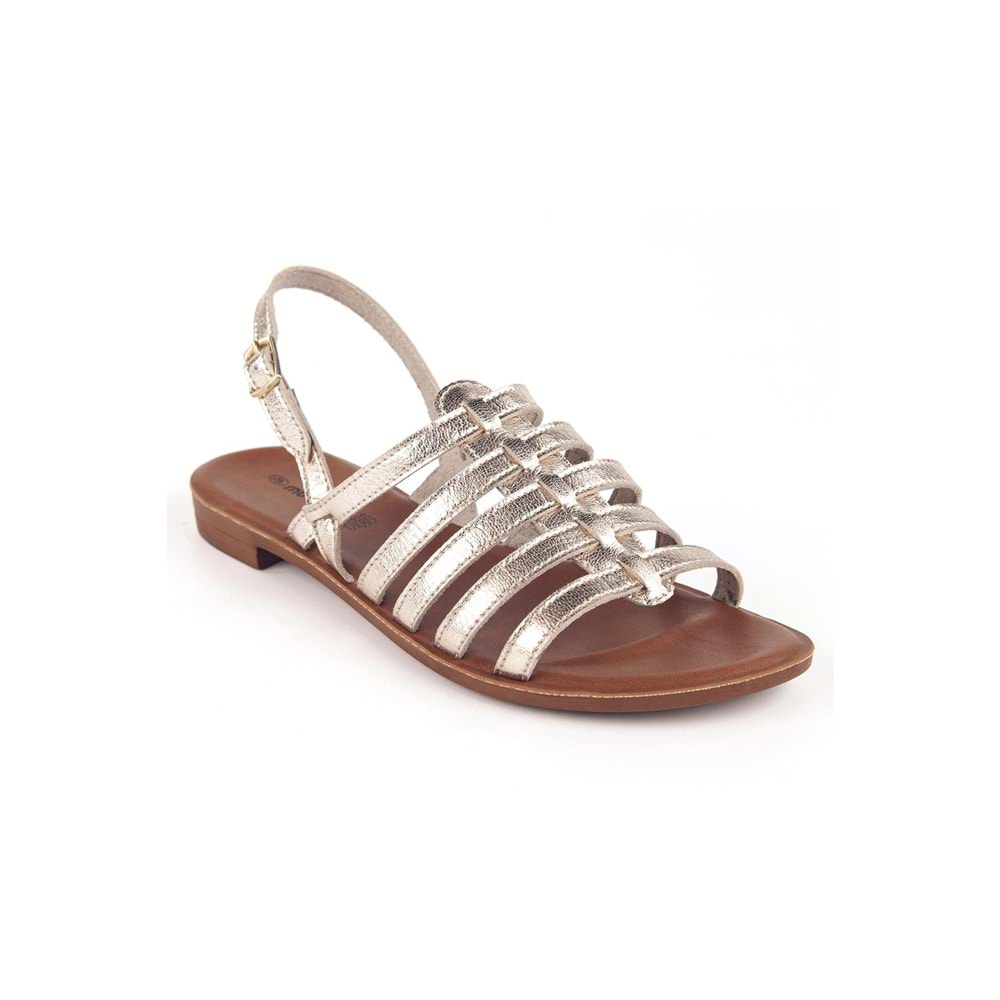 Muya Madaleine Anatomik Taban Kadın Sandalet - Altın - 36