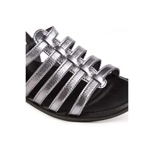 Muya Madaleine Anatomik Taban Kadın Sandalet - Kurşun - 36