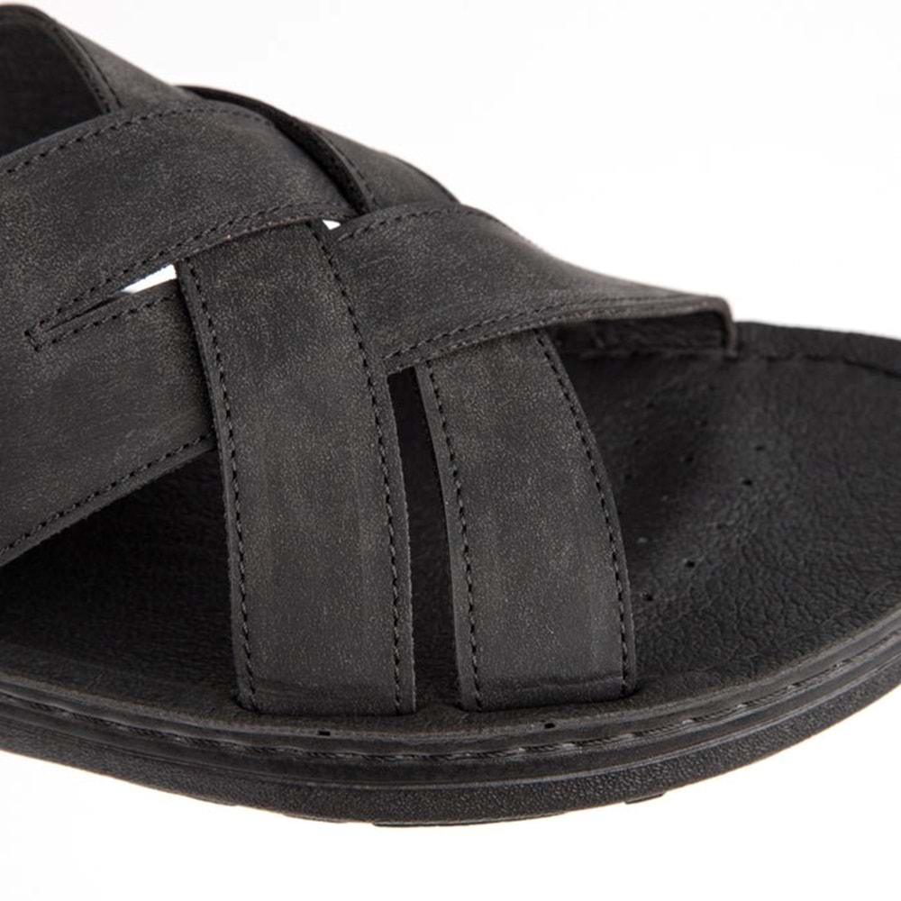 Muya Tiger Anatomik Taban Dört Mevsim Erkek Terlik - Siyah - 41