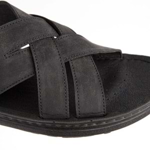 Muya Tiger Anatomik Taban Dört Mevsim Erkek Terlik - Siyah - 41