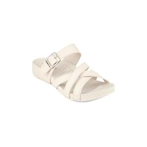 Muya Gizeh Anatomik Taban Kadın Terlik - Krem - 40