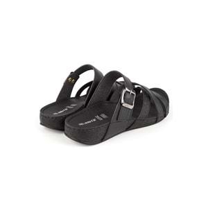 Muya Gizeh Anatomik Taban Kadın Terlik - Siyah - 40