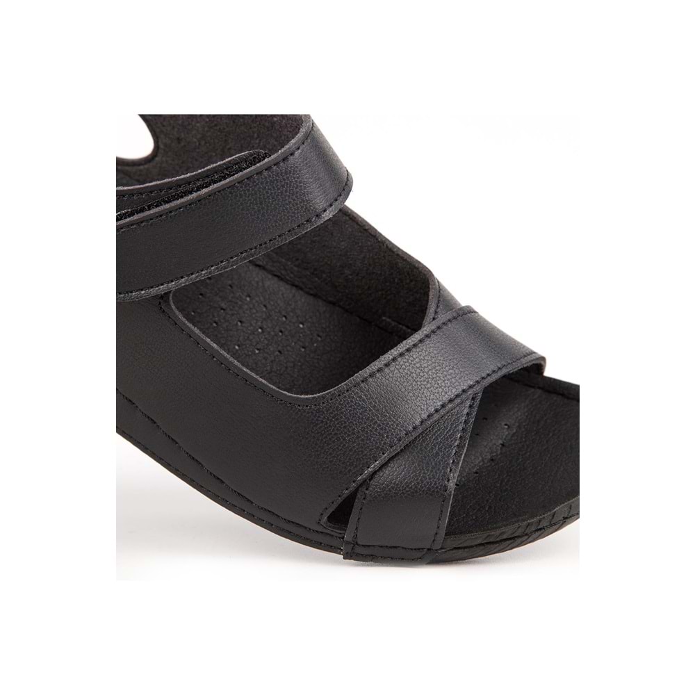 Muya Alula Anatomik Taban Kadın Sandalet - Siyah - 36