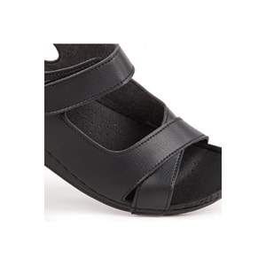 Muya Alula Anatomik Taban Kadın Sandalet - Siyah - 36