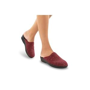 Muya Mochi Anatomik Taban Kadın Ev Terliği - Bordo - 40