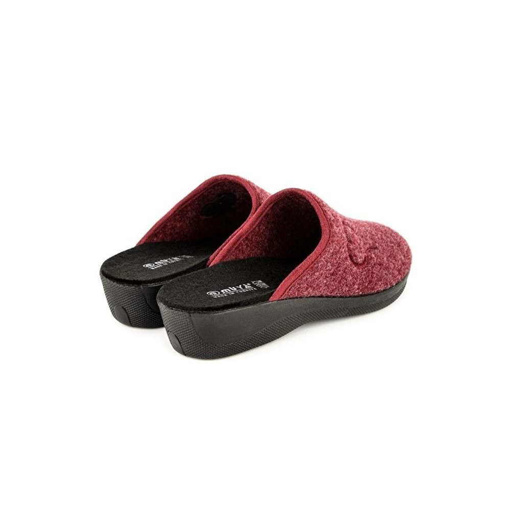 Muya Mochi Anatomik Taban Kadın Ev Terliği - Bordo - 40