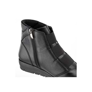 Muya Stark 6 Nokta Anatomik Taban Hakiki Deri Kadın Bot - Siyah - 38