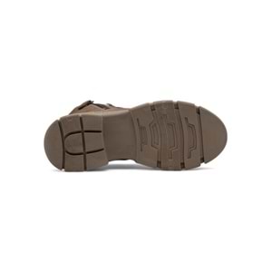 VOYAGER 8893 KADIN DERİ BOT - KOYU BEJ - 40