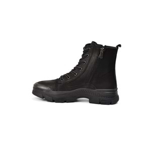 VOYAGER 8893 KADIN DERİ BOT - NUBUK SİYAH - 38