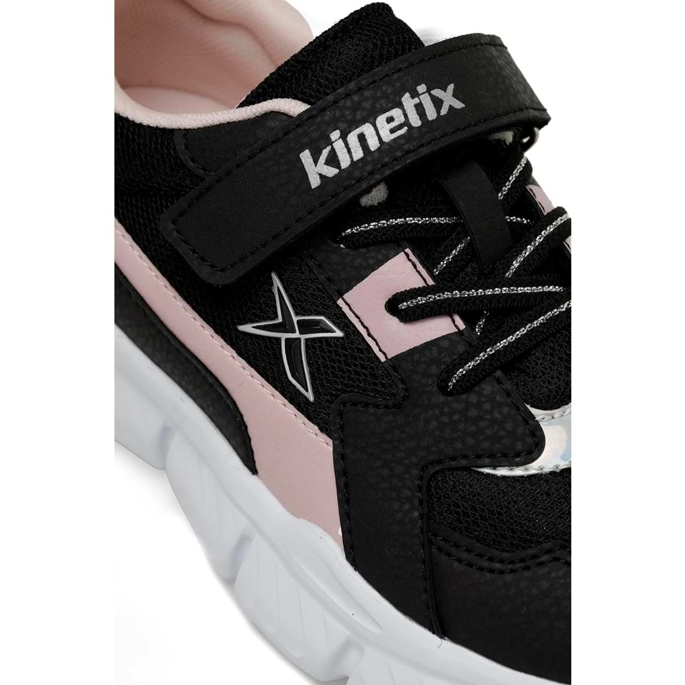 KİNETİX HELIUM J 4FX KIZ ÇOCUK SPOR AYAKKABI - SİYAH-A.PEMBE - 35