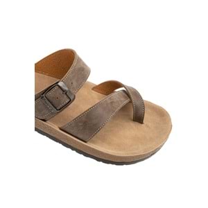 Muya Haiko Anatomik Taban Erkek Terlik - Vizon - 44