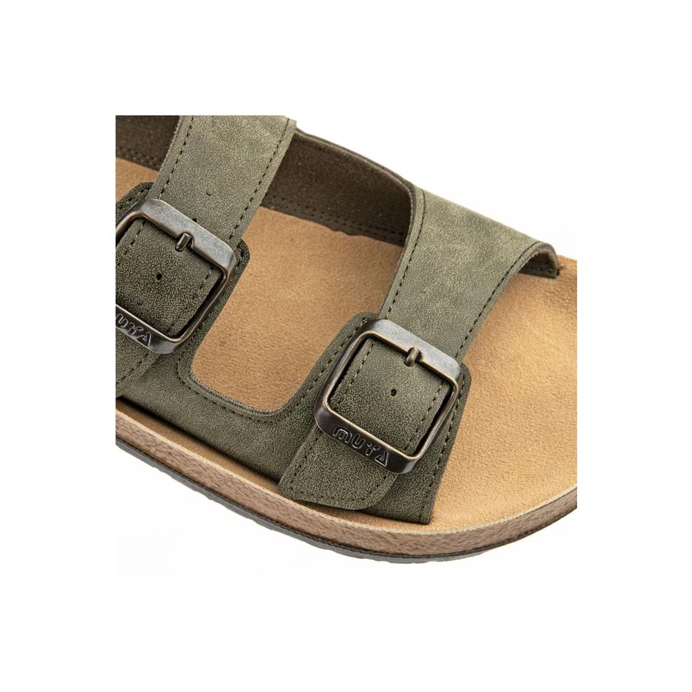 Muya Yuna Anatomik Taban Unisex Terlik - Haki - 40