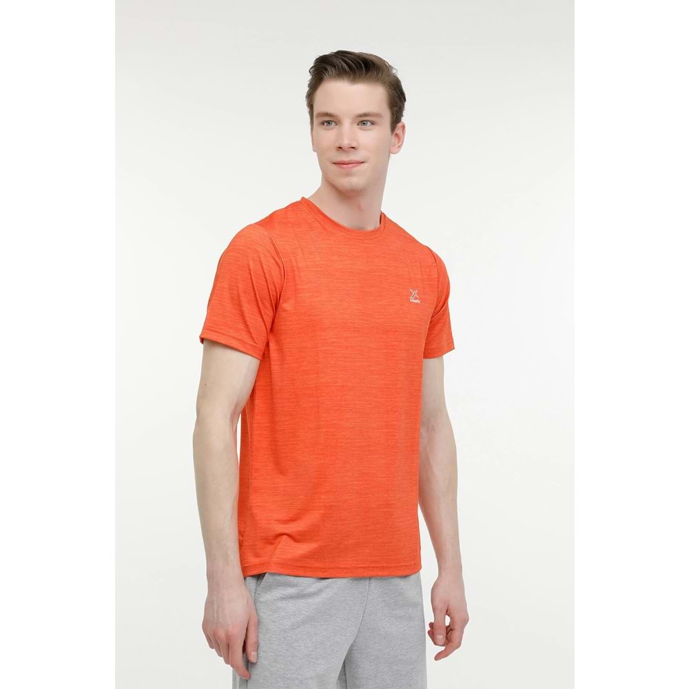 KİNETİX M-SN233 BSC PES T-SH 4FX ERKEK KISA KOL TİŞÖRT - TURUNCU - XXL