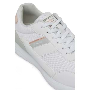 KİNETİX LESCAR TX W 4FX - BEYAZ-A.GRİ-TOZ PEMBE - 38