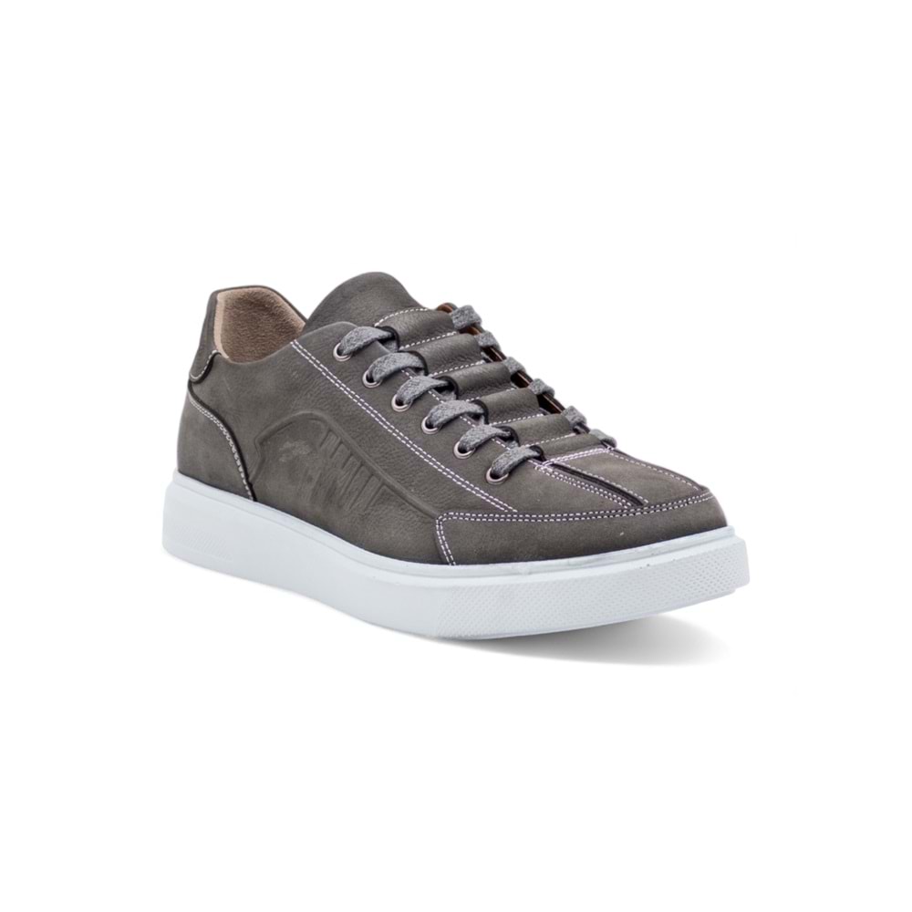 DROPLAND 8790 NUBUK ERKEK AYAKKABI - GRİ - 40