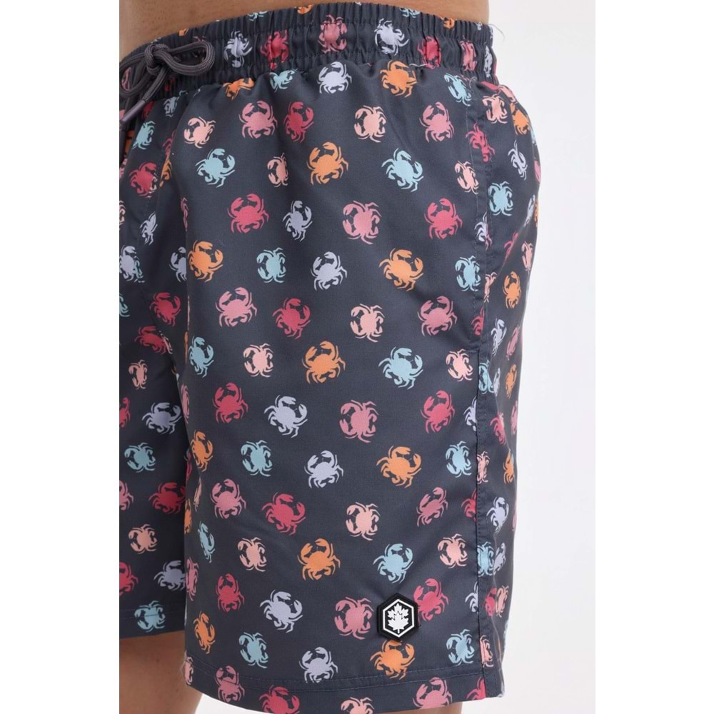 LUMBERJACK ML WERNER 19DS1040 4FX ERKEK DENİZ ŞORTU - ANTRASİT - M