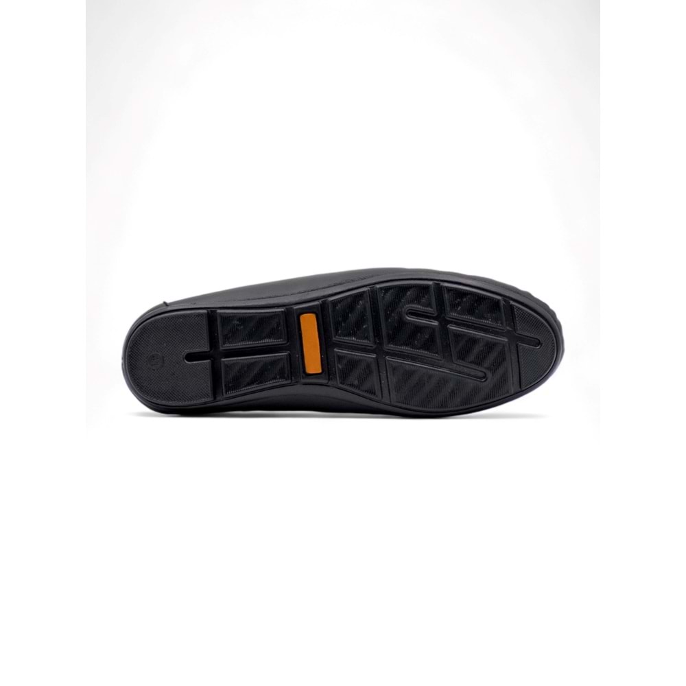 VOYAGER 4183 ERKEK DERİ LOAFER AYAKKABI - SİYAH NATA - 41