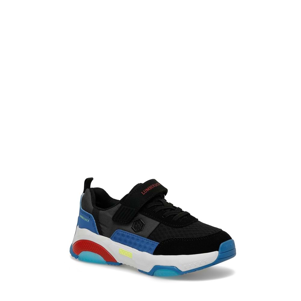 LUMBERJACK LOLAN 4FX ERKEK ÇOCUK SPOR AYAKKABI - SİYAH-SAKS - 32
