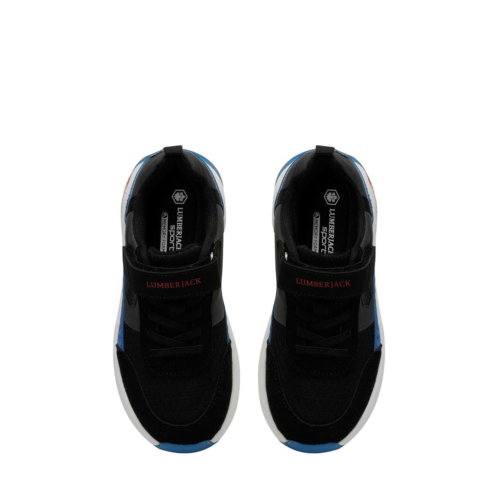 LUMBERJACK LOLAN 4FX ERKEK ÇOCUK SPOR AYAKKABI - SİYAH-SAKS - 32