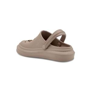 AKINALBELLA E263.012 TAŞLI KADIN CROCS TERLİK - VİZON - 40