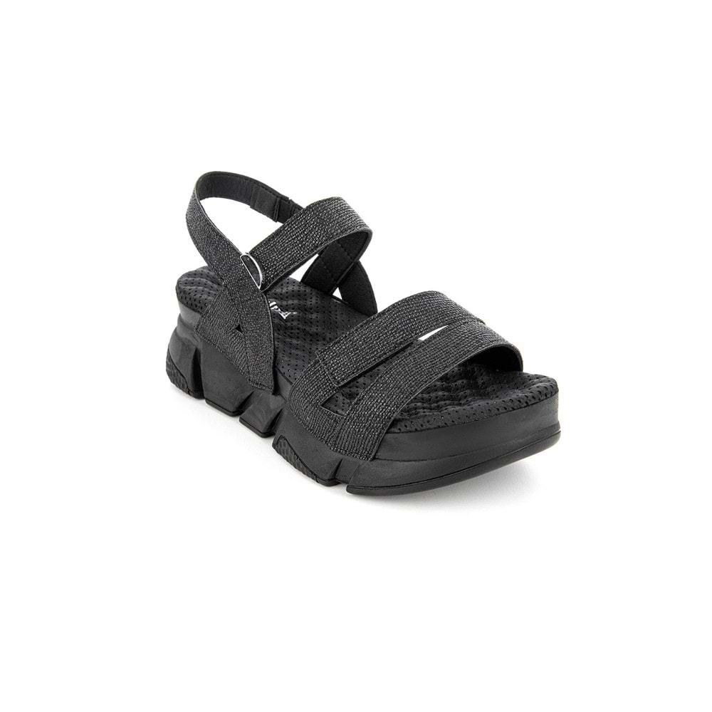 Muya Olimba Anatomik Taban Topuk Dikeni Kadın Sandalet - Siyah - 39
