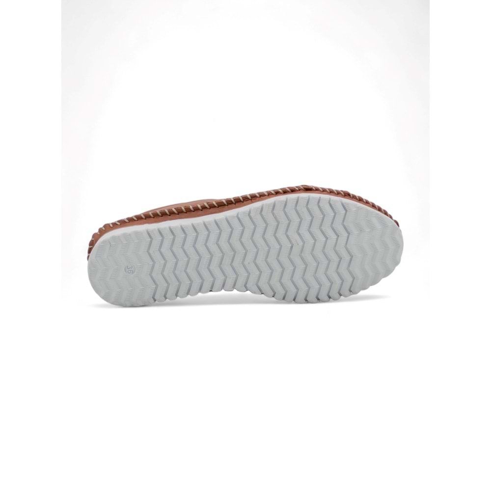 PANDORA MODA Y24.80.771 HAKİKİ DERİ KADIN GÜNLÜK AYAKKABI - TABA - 40