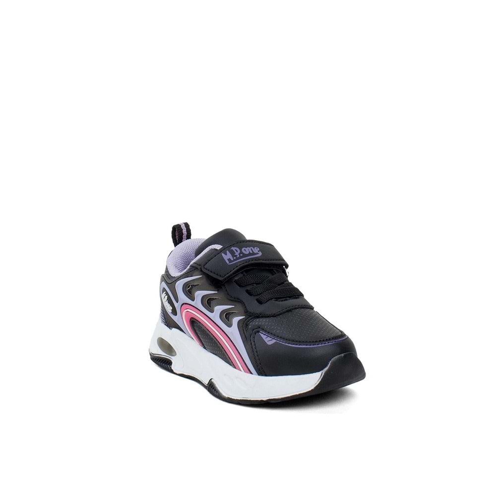 MP 242-3357 UNİSEX ÇOCUK SPOR AYAKKABI - SİYAH-MOR - 26