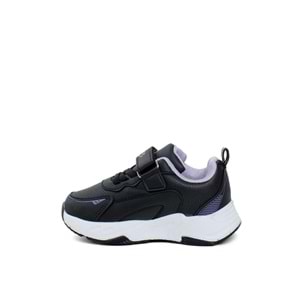 MP 242-3357 UNİSEX ÇOCUK SPOR AYAKKABI - SİYAH-MOR - 26