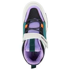 JUMP 31093 ÇOCUK SNEAKER SPOR AYAKKABI - SİYAH-MOR - 33