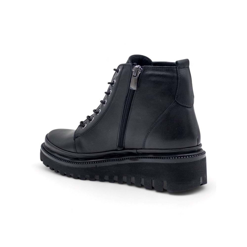 VOYAGER 7685-1 KADIN HAKİKİ DERİ COMFORT BOT - SİYAH - 40