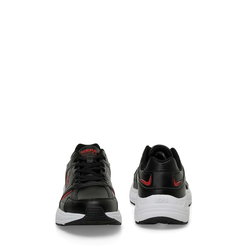 U.S. POLO ASSN. FELIX 4PR ERKEK SNEAKER - SİYAH-KIRMIZI - 41