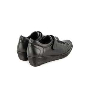 Muya Bridge 6 Nokta Anatomik Taban Topuk Dikeni Hakiki Deri Kadın Ayakkabı - Siyah - 36