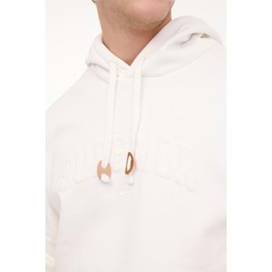 LUMBERJACK ML VOLCANO 17DNM2002 4PR ERKEK SWEATSHİRT KAPŞONLU - EKRU - L