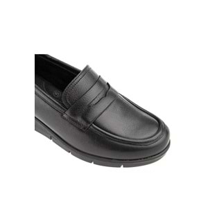 Muya Volta 6 Nokta Anatomik Hakiki Deri Kadın Ayakkabı - Siyah - 40