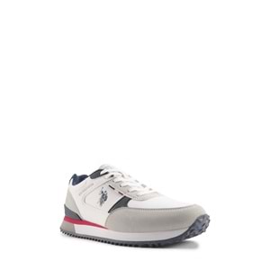 U.S. POLO ASSN. TRACE 4PR ERKEK SPOR AYAKKABI - BEYAZ - 43