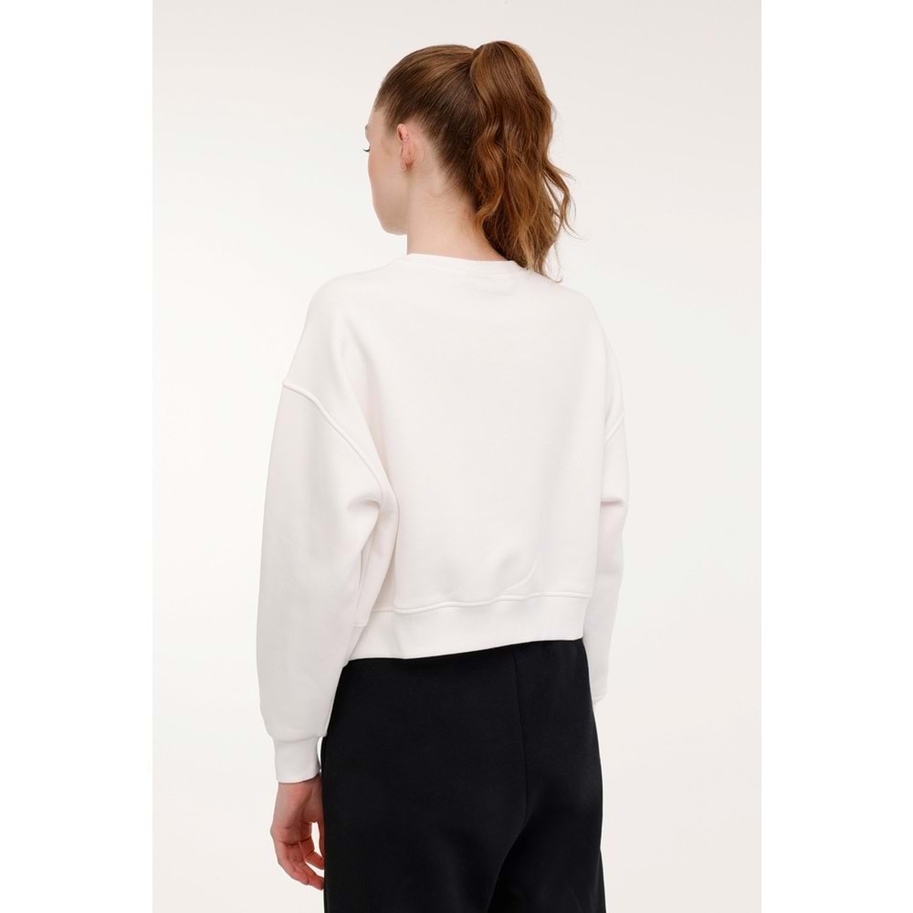 LUMBERJACK WL BONNI 16SS507 4PR KADIN SWEATSHİRT - EKRU - M