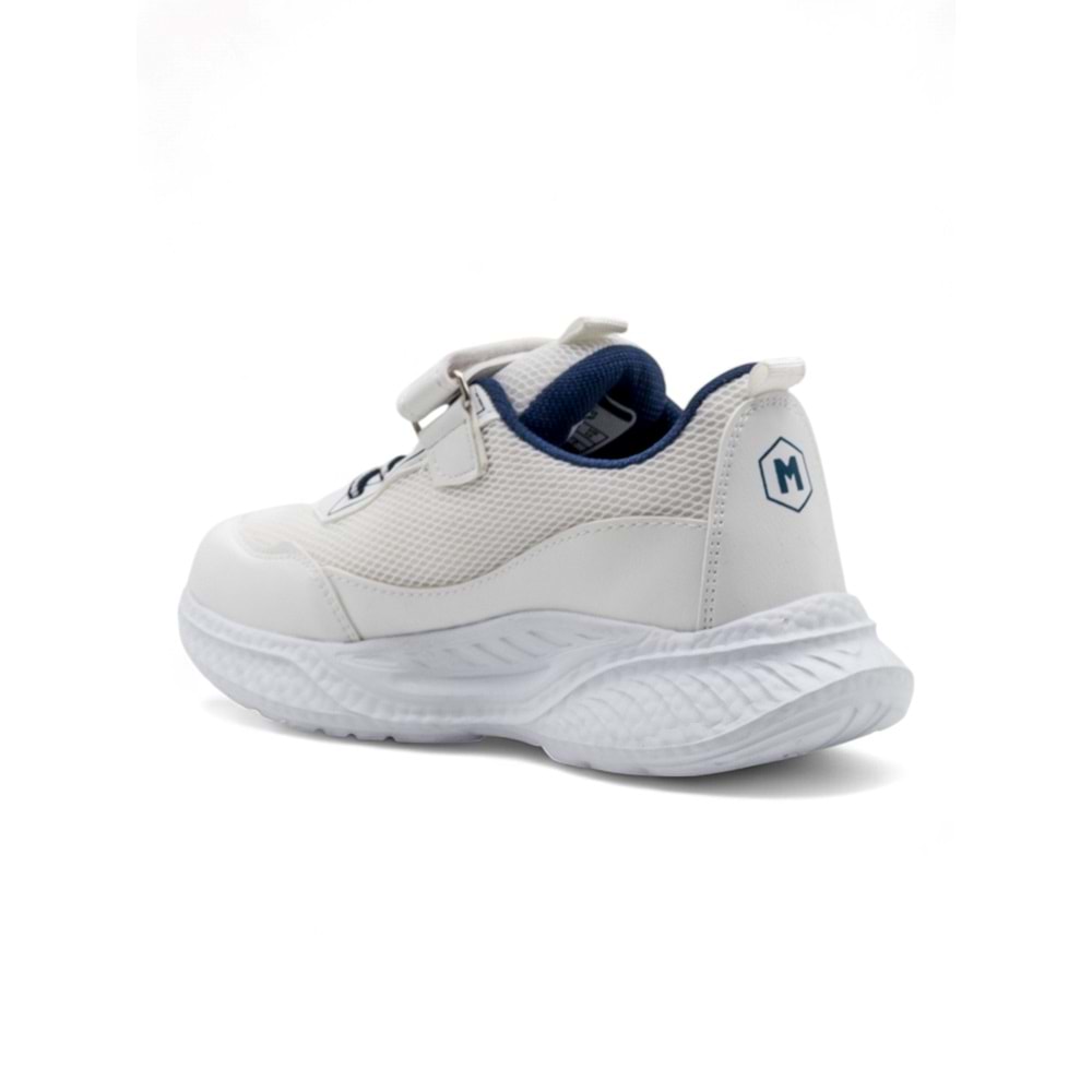 MP 251-3415 ERKEK ÇOCUK SPOR AYAKKABI - BEYAZ-SARI - 34