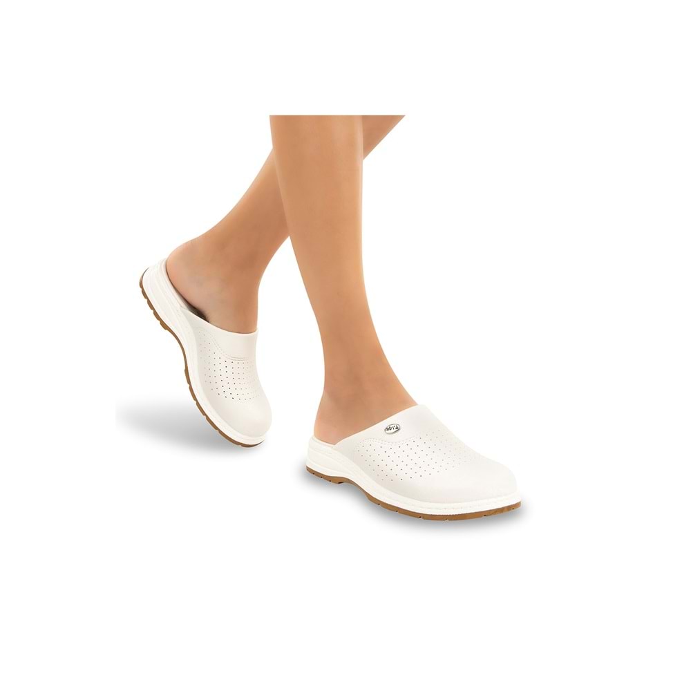 Muya Sabo Çok Amaçlı Kaymaz Taban Kadın Terlik - Beyaz - 38